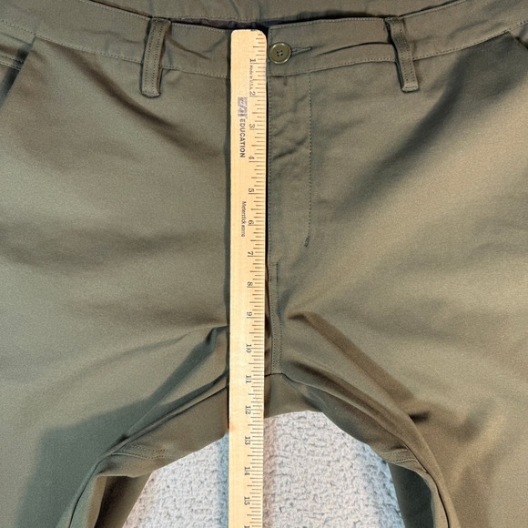 BYLT Premium Basics Everyday Pant 2.0 Mens 2XL 37x30 Green Slim Fit Stretch - Picture 7 of 12